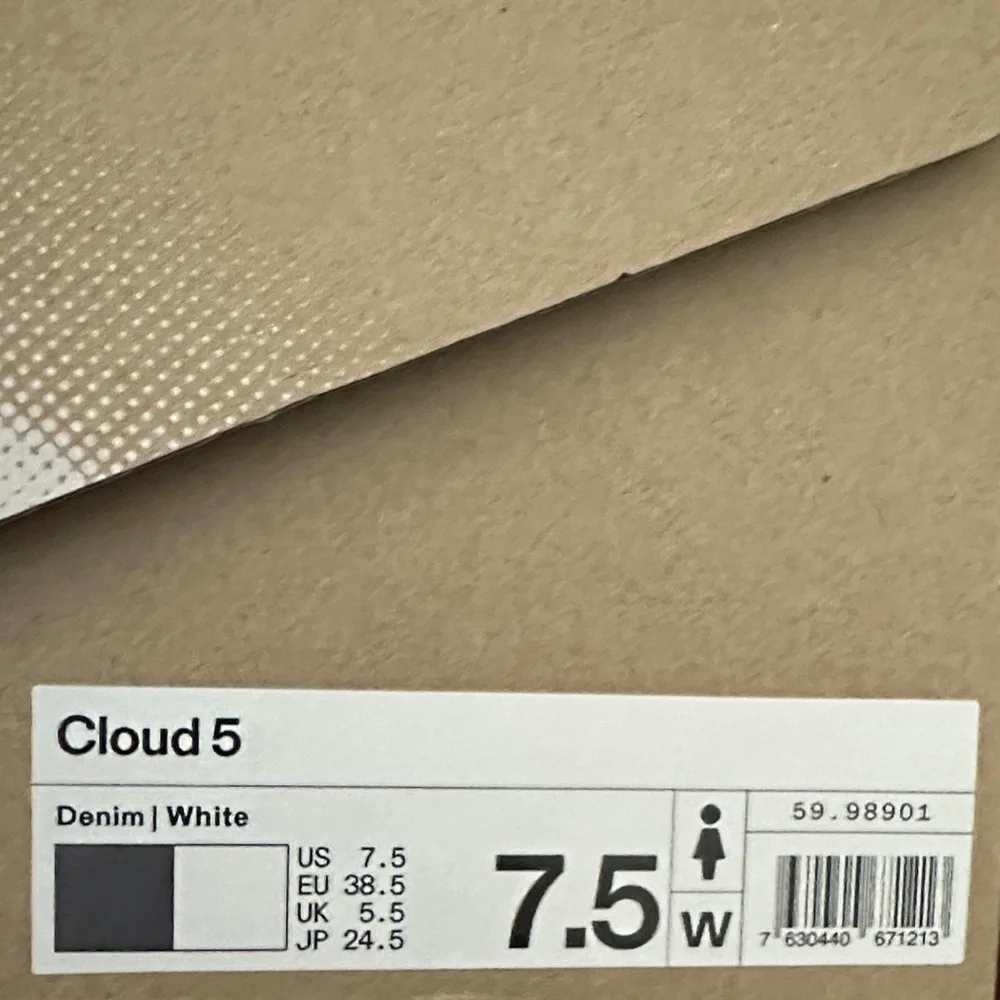 On Running Navy and White Athletic Shoes - Picture 5 of 7